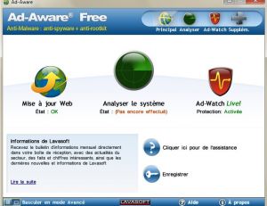 Le logicel Ad-Aware