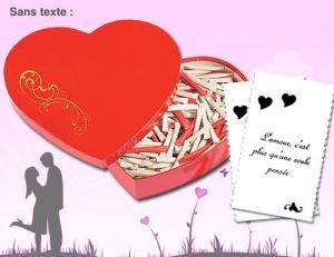 Boîte à mots doux © cadeaux.com