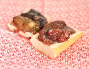 Tartines de confiture de figue