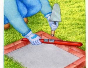 Réaliser le foyer avec des briques réfractaires