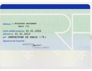 Durée de validité d'une carte d'identité