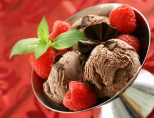 Faire une glace au chocolat