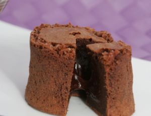 Un fondant au chocolat au coeur très fondant