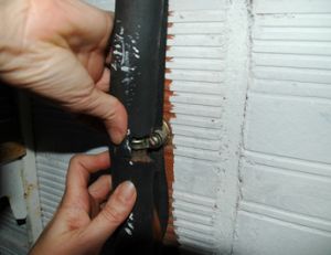 Isolation d'une tuyauterie de chauffage