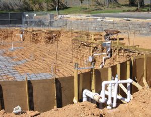 Construction d’une piscine par un spécialiste