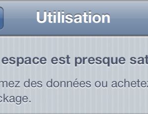 Libérer l'espace occupé inutilement sur son iPhone / iPad