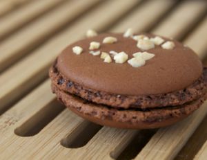 Délicieux macaron au chocolat