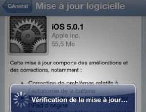 Mise à jour d'un iPhone sans fil