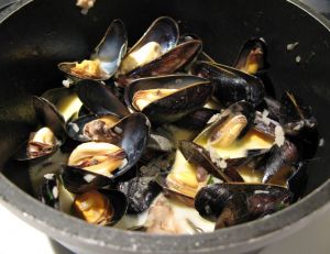 Moules à la poulette