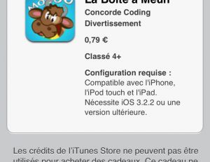 Application de l'App Store
