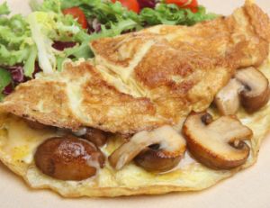 Omelette aux cèpes
