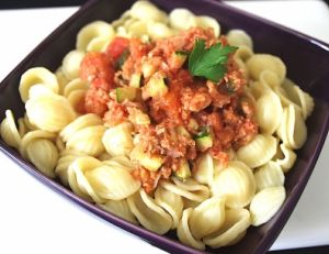 Recette des pâtes au thon et aux courgettes
