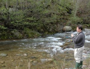Pêche de la truite au toc