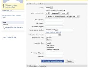 Gérer son profil sur Facebook