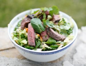 Recette de la salade de boeuf aux saveurs d'Asie