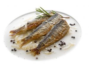 Sardines à la sauce échalote
