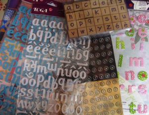 Utiliser des lettres stickers