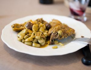 Recette du tajine de poulet aux fèves