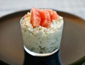 Le tartare d'avocat au crabe