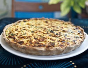 Recette de la tarte aux poireaux et au parmesan