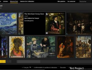 Rubrique "Collections" - © Google Art Project
