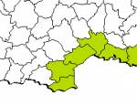 Répartition des hémidactyles verruqueux en France