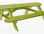 Construire une table de pique-nique